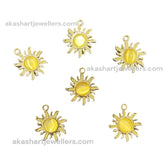 Shiny sun charms